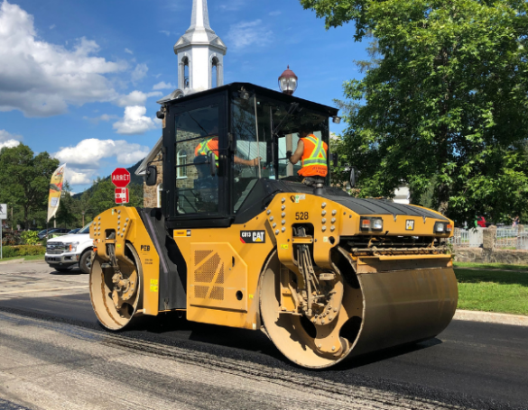 Travaux de pavage